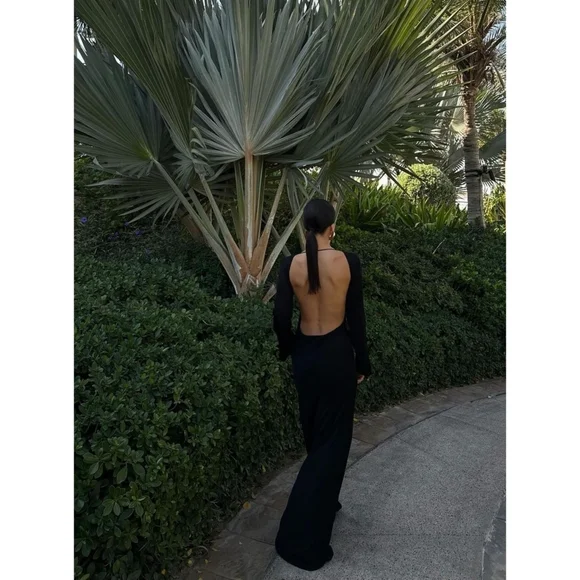 Zara Open Back Dress Maxi Gown - Picture 3 of 12
